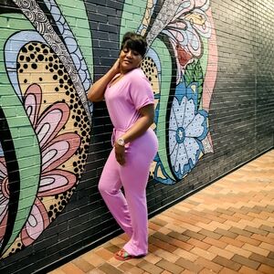 Elegant Pink Jumpsuit